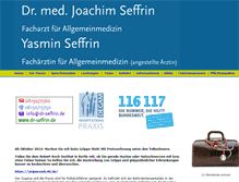 Tablet Screenshot of dr-seffrin.de